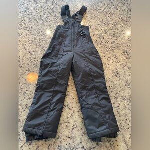 Essentials Black insulated warmest Snow Bibs size 4 retail $60